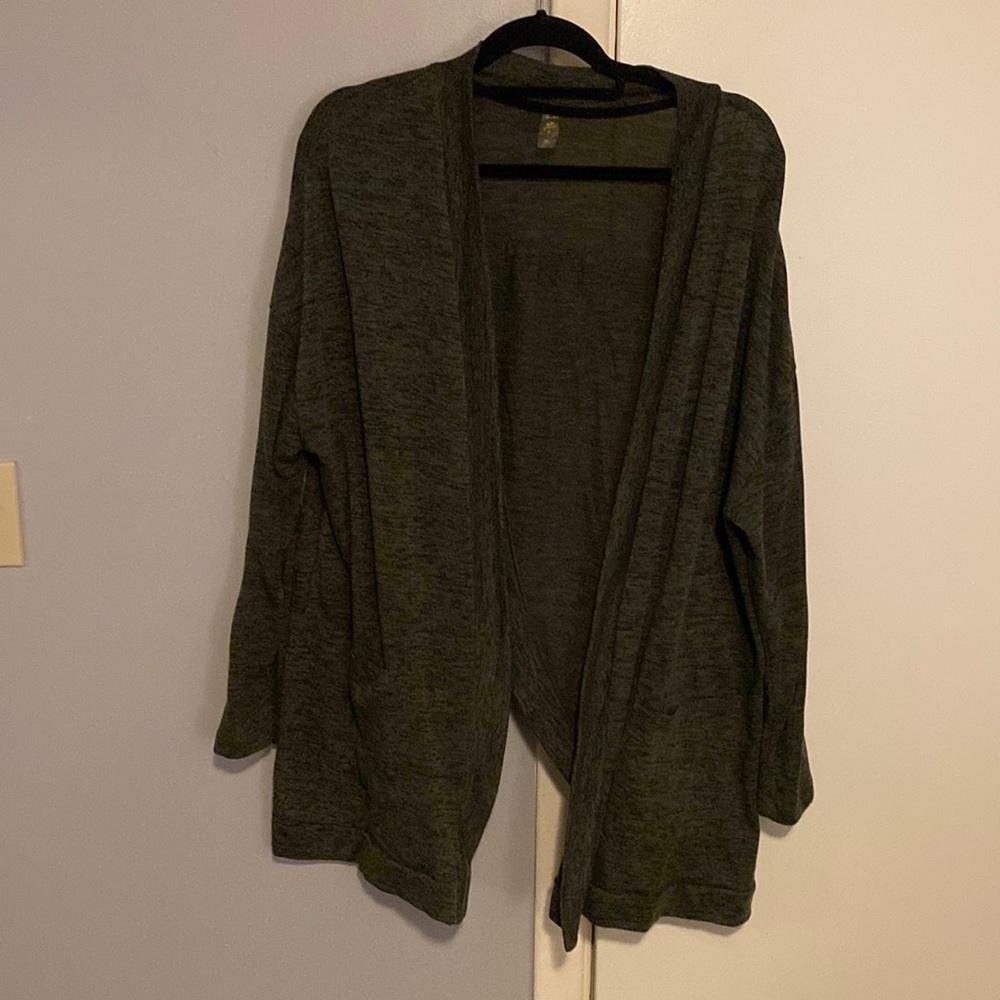 Green cardigan